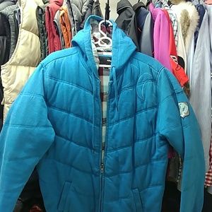 Hoodie lt blue very warm mint condition
